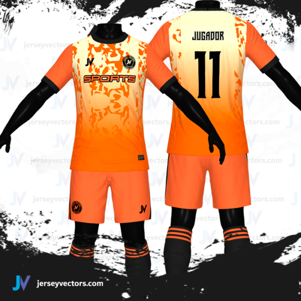 Jersey Vectors Orange Colors - Image 2