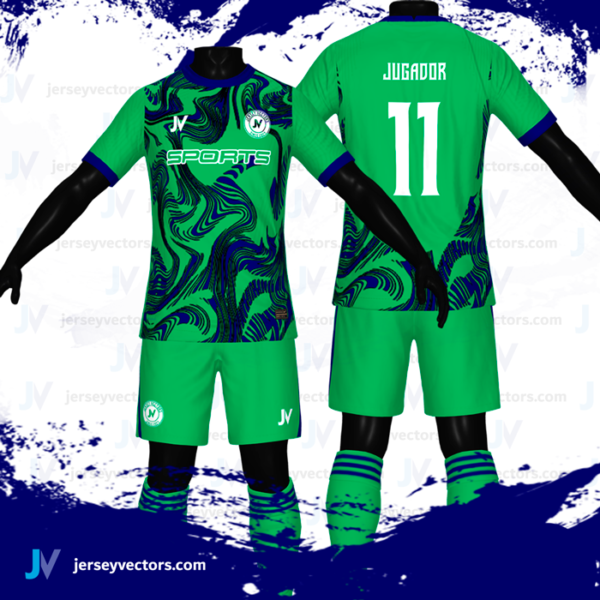 Jersey Vectors  Green  Blues - Image 2