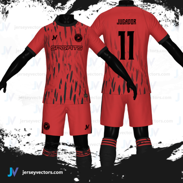 Jersey Vectors Red Degrade - Image 2